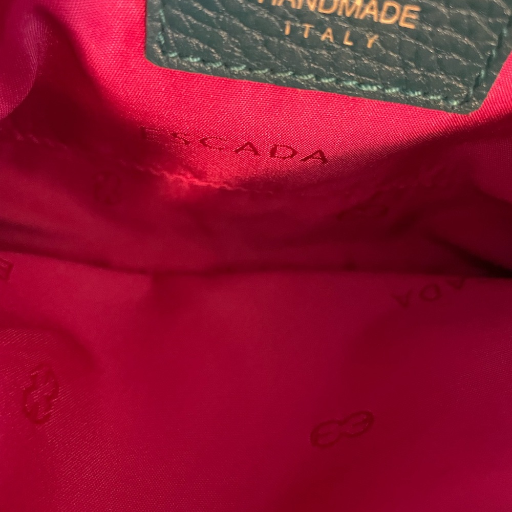 Escada Authentic Leather Turquoise/Teal Purse - image 2